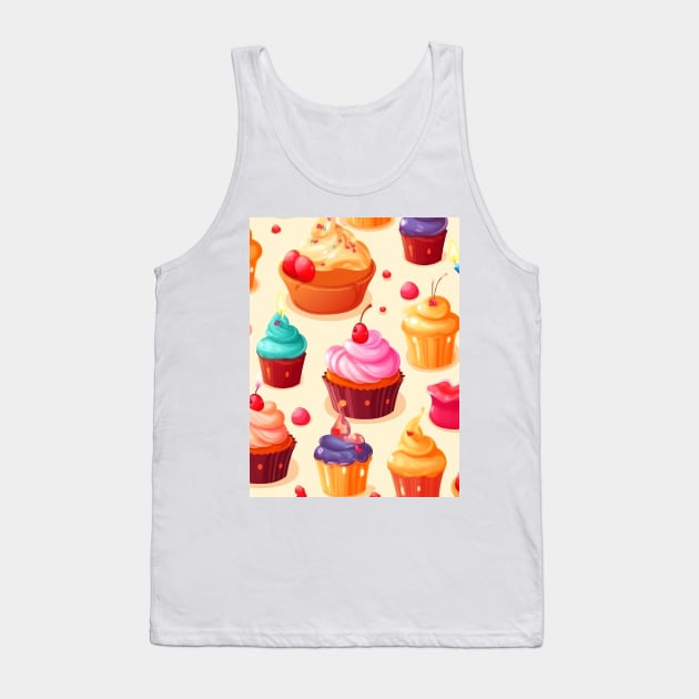 Cherry on the Cake Tank Top by SusannesArtShop